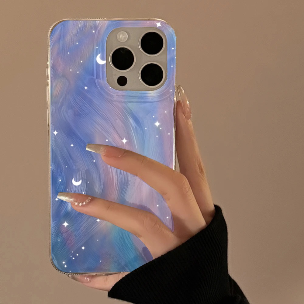 Samsung Galaxy A55 - 패션 글리터 스타리 그라데이션 하드 폰