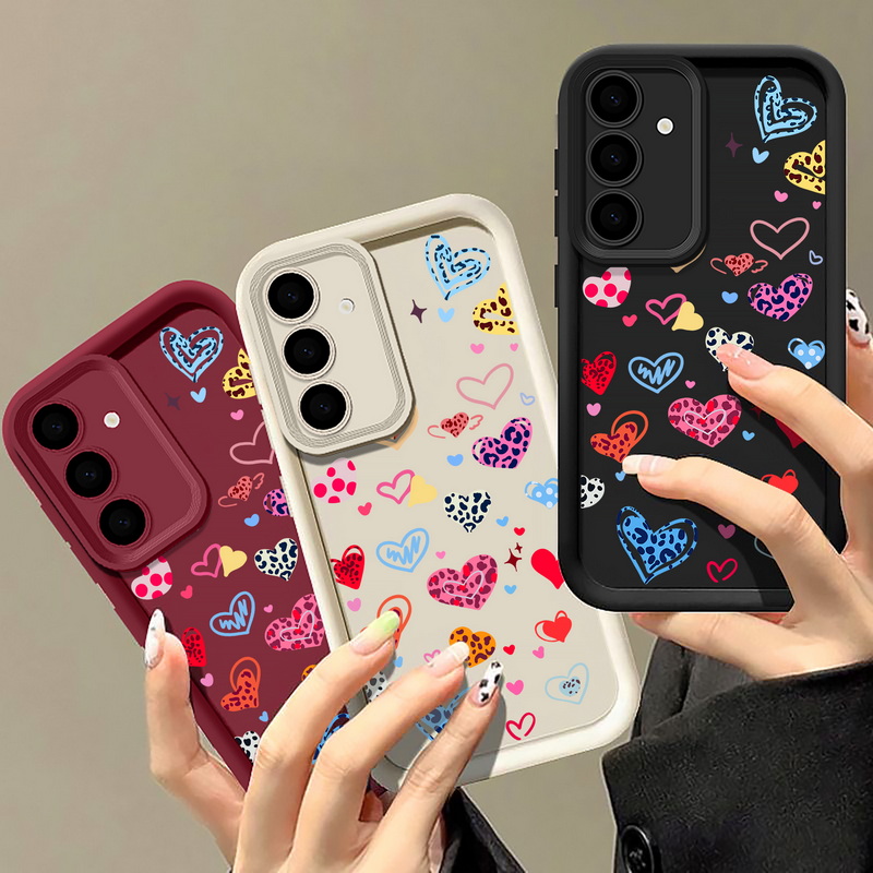 화려한 하트 패턴 폰 케이스 삼성 갤럭시 A57 A37 - Samsung Galaxy A55 리뷰 및 가격