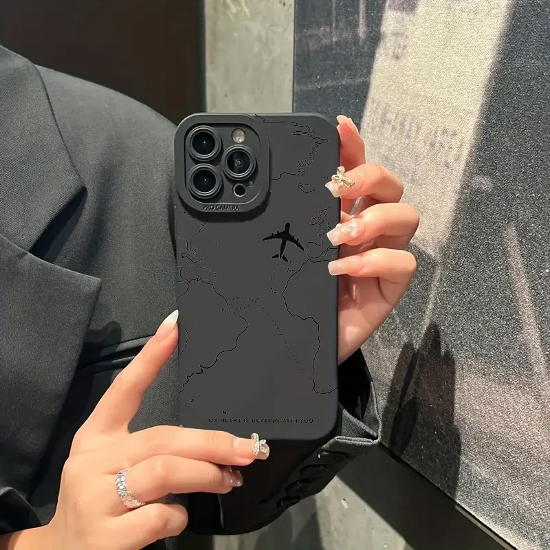여행에서 영감을 받은 비행기 경로 디자인 폰 케이스 ( - Samsung Galaxy A55 리뷰 및 가격