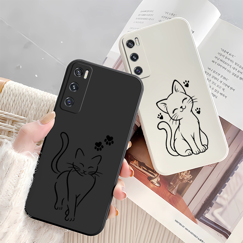 귀여운 고양이 디자인의 블랙 휴대폰 케이스 (Vivo  - Vivo V40 리뷰 및 가격